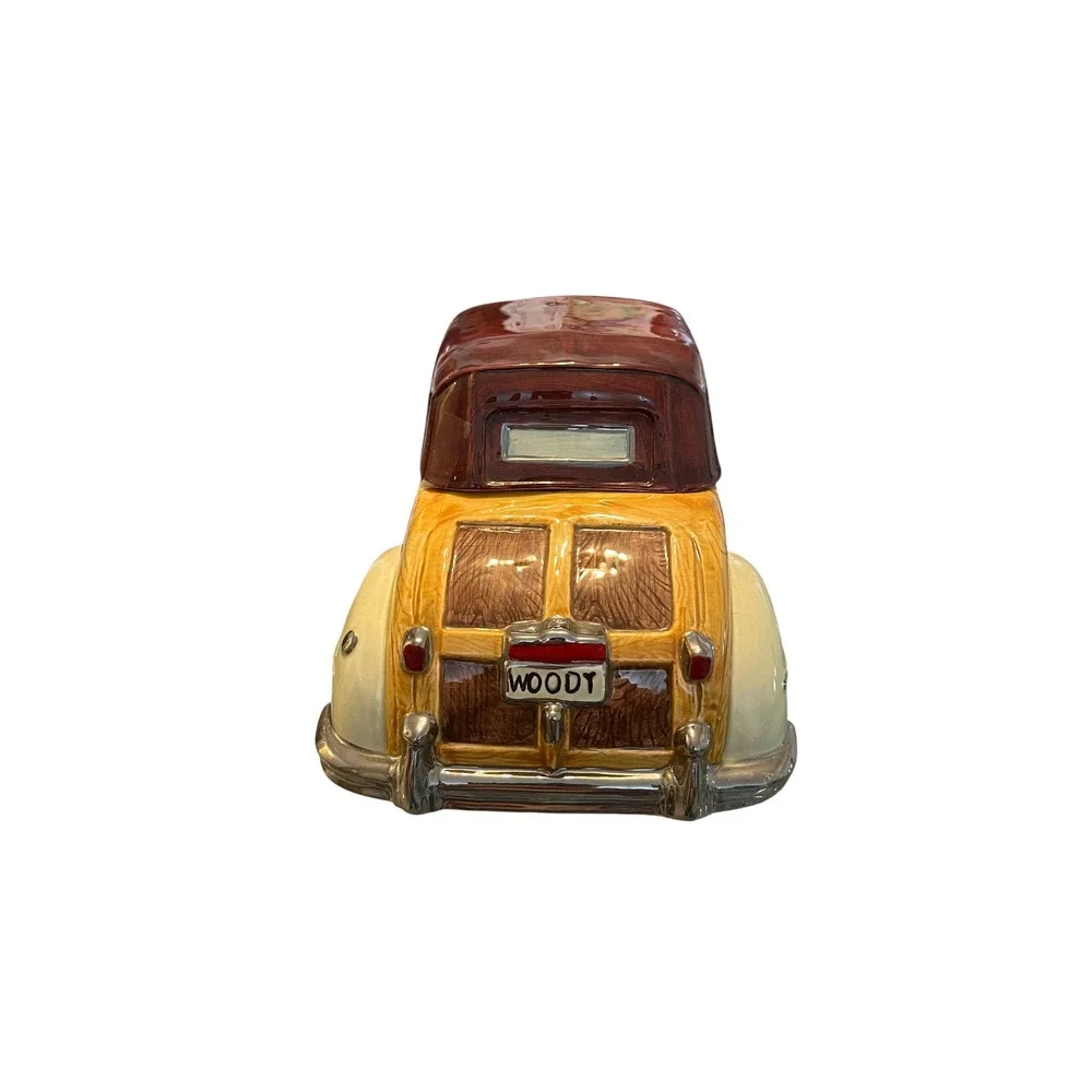 Vintage‎ Omnibus Fitz and Floyd American Roadside Woody Wagon Cookie Jar 1993